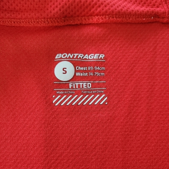 BONTRAGER Red Full Zip Short Sleeve Cycling Jersey Men’s S - Picture 7 of 12